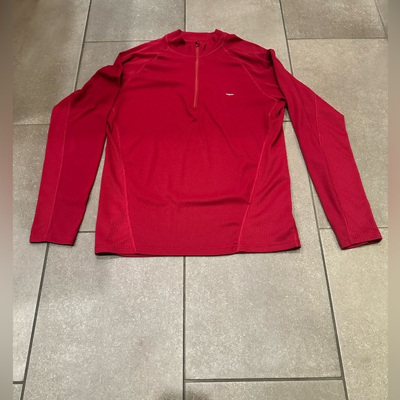 Patagonia Men's Red Long-sleeve Half Zip - Picture 1 of 8